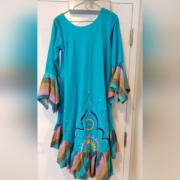 Vintage Kaftan Dress Josefa 1970s 1960s - Picture 5 of 7